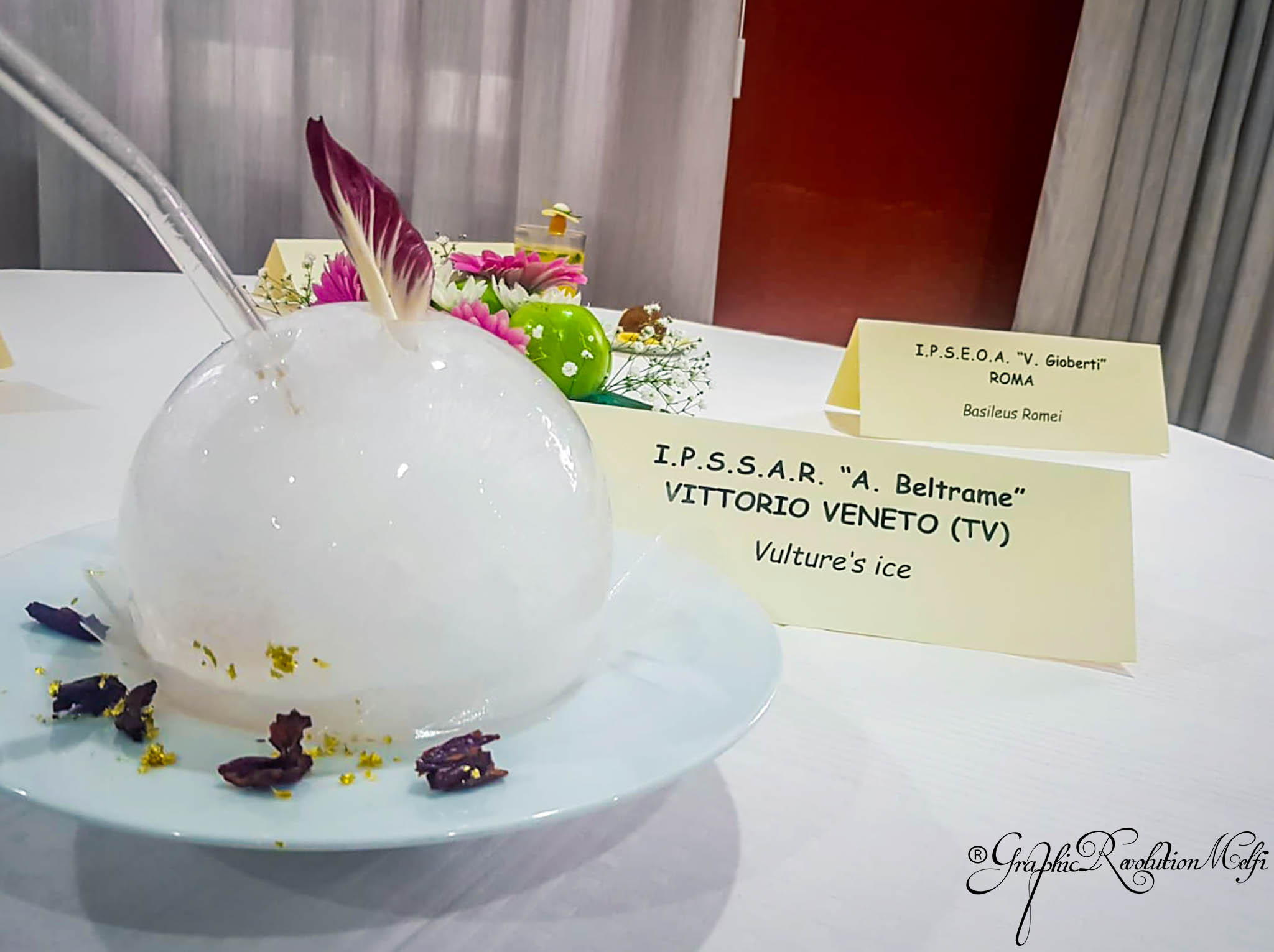 Il cocktail Vulture's ice per Basilicata a Tavola istituto beltrame