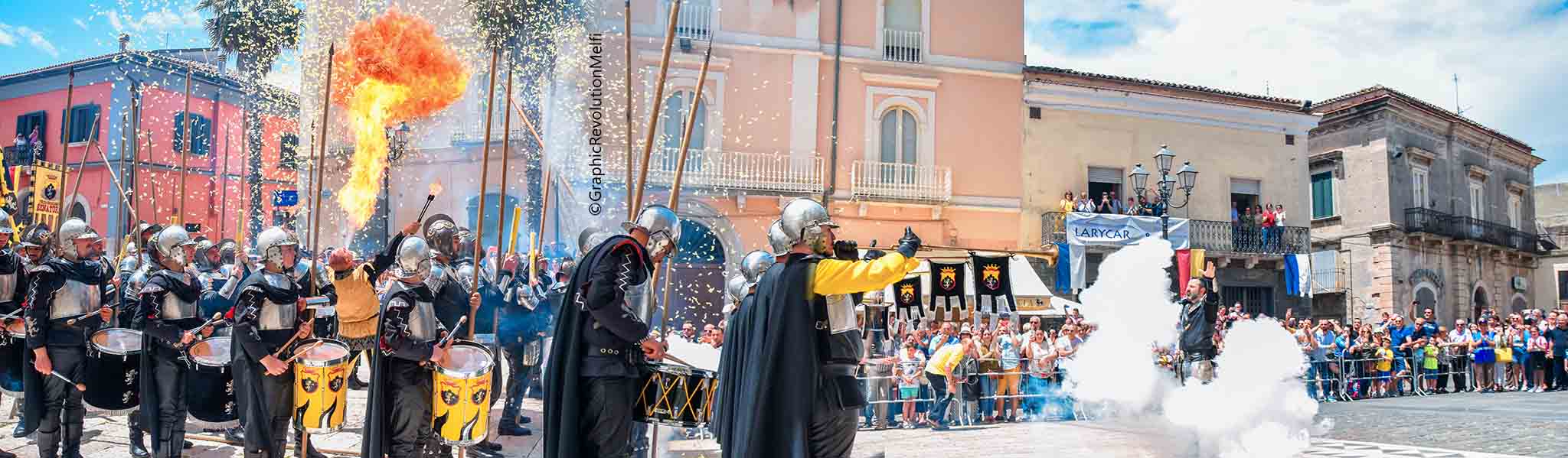 pentecoste melfi pasqua di sangue presa porta venosina assedio castello archibugieri trombonieri senatore