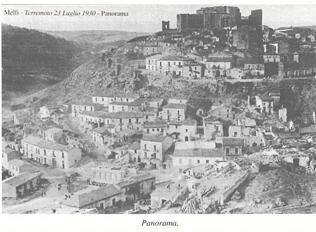 Terremoto 1930 Melfi Irpinia vulture