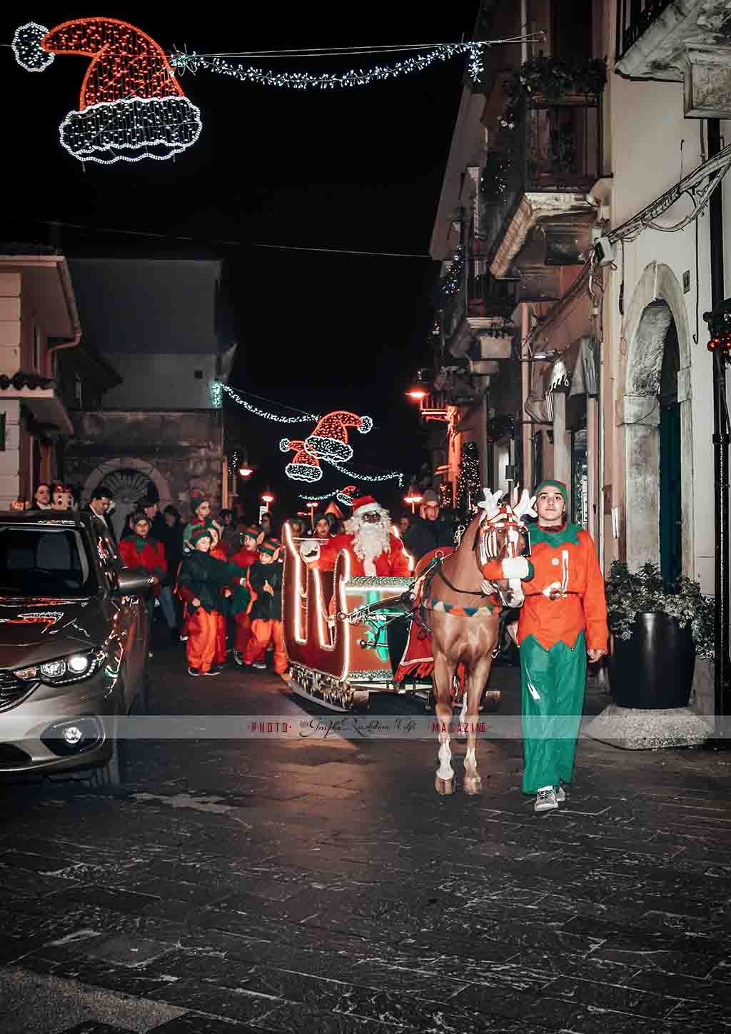 melfi arrivo babbo natale 