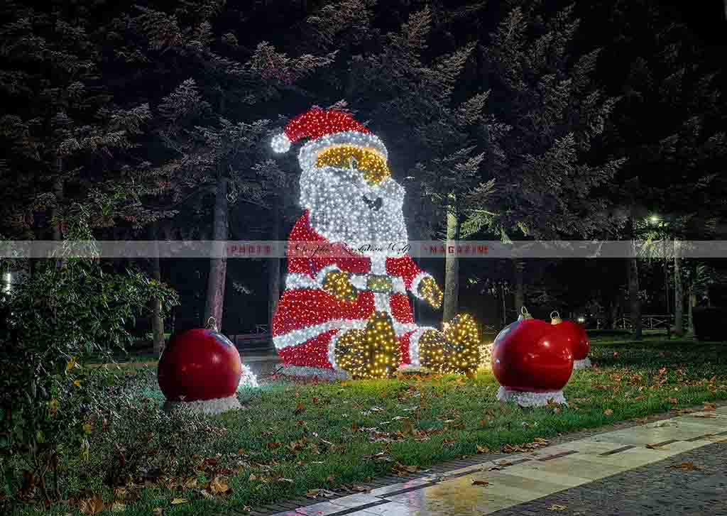 melfi luminarie natale 2019 babbo natale luci