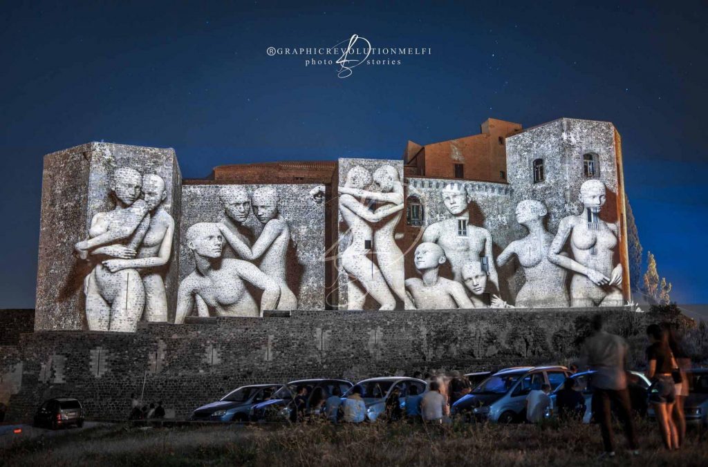 videomapping melfi estate foto 2020 melfiestate2020 melfi videomapping melfivideomapping video mapping estatemelfispettacoli castello di melfi porta venosina campanile di melfi ruggero ii altavilla roberto il guiscardo