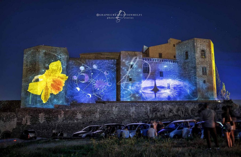 videomapping melfi estate foto 2020 melfiestate2020 melfi videomapping melfivideomapping video mapping estatemelfispettacoli castello di melfi porta venosina campanile di melfi ruggero ii altavilla roberto il guiscardo