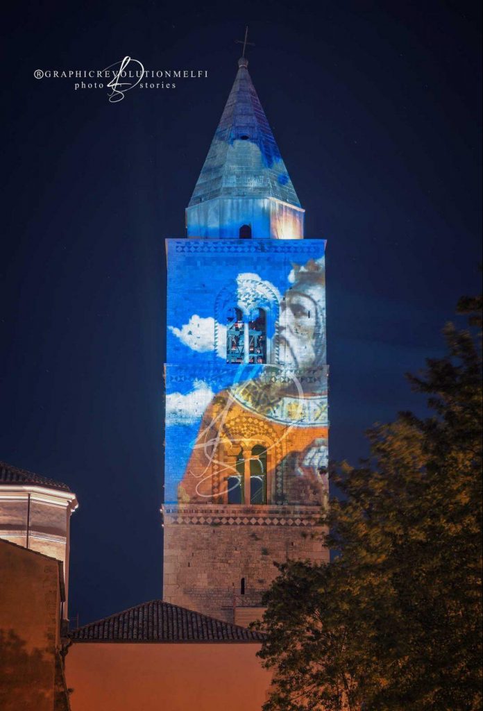 melfi videomapping estate foto gianpiero francese campanile di melfi