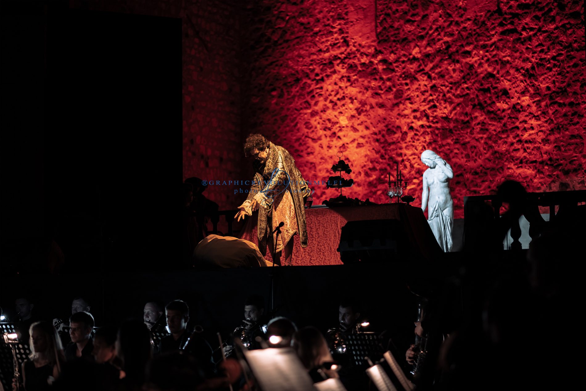 L'opera i Rigoletto al Castello di Melfi giuseppe verdi la camerata delle arti fotografo teatro
