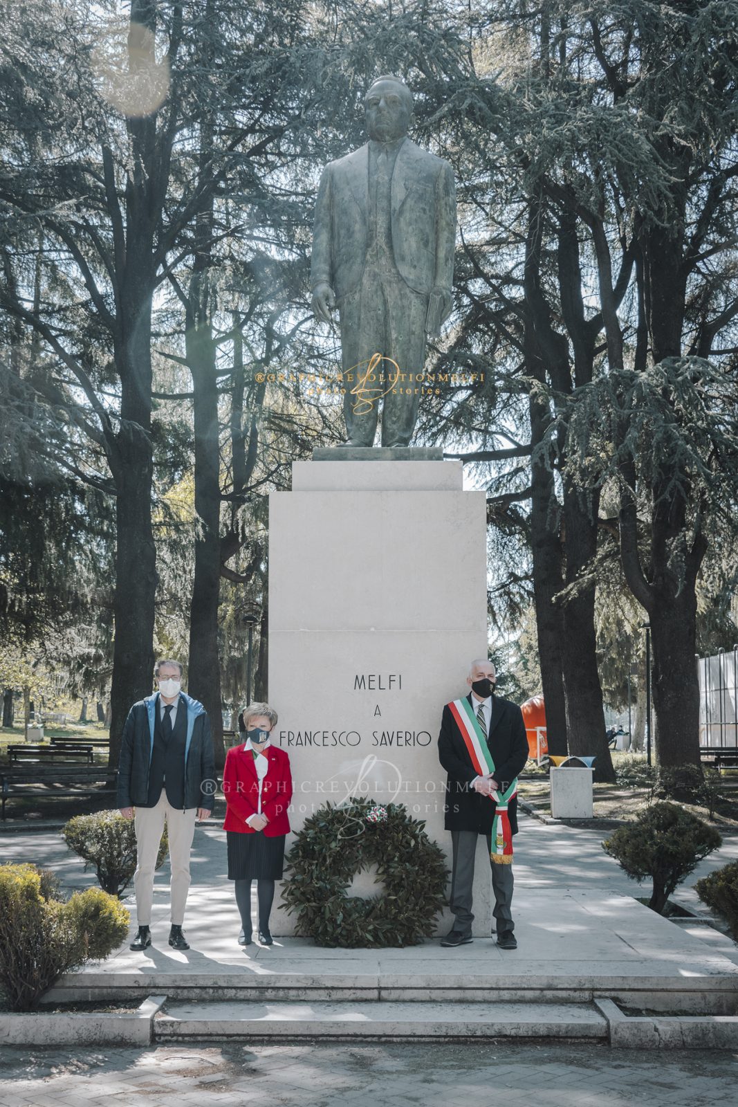 Melfi e il 25 Aprile le foto della Festa della Liberazione d'Italia monumento francesco saverio nitti villa comunale