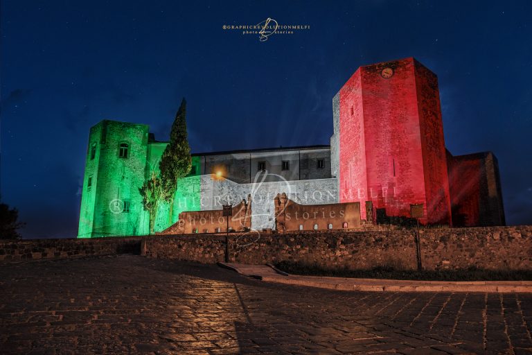 Italia Campione d'Europa 2021 i festeggiamenti a Melfi in Basilicata semifinale europei italia spagna castello tricolore