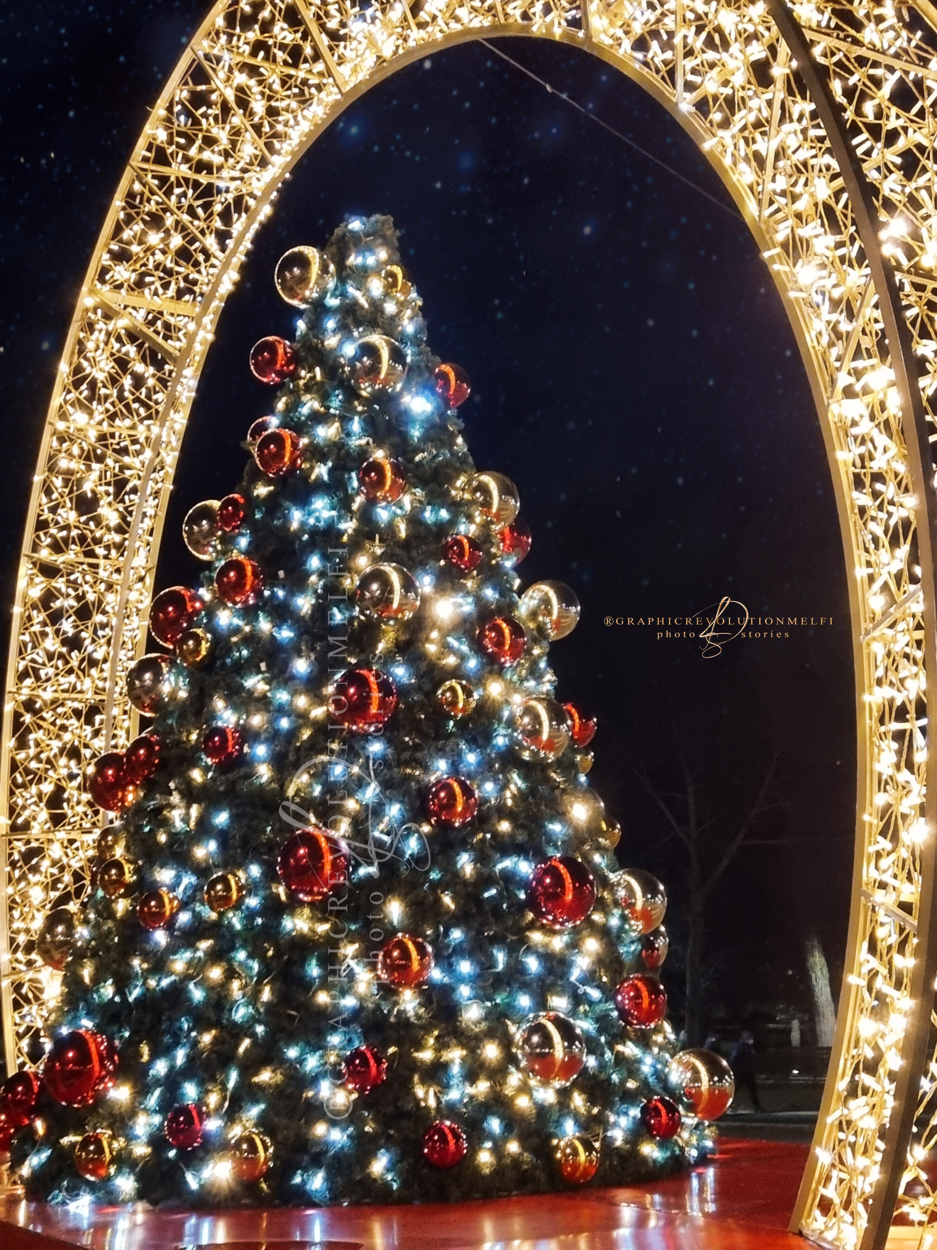 Melfi albero di natale despar luminarie 2021 