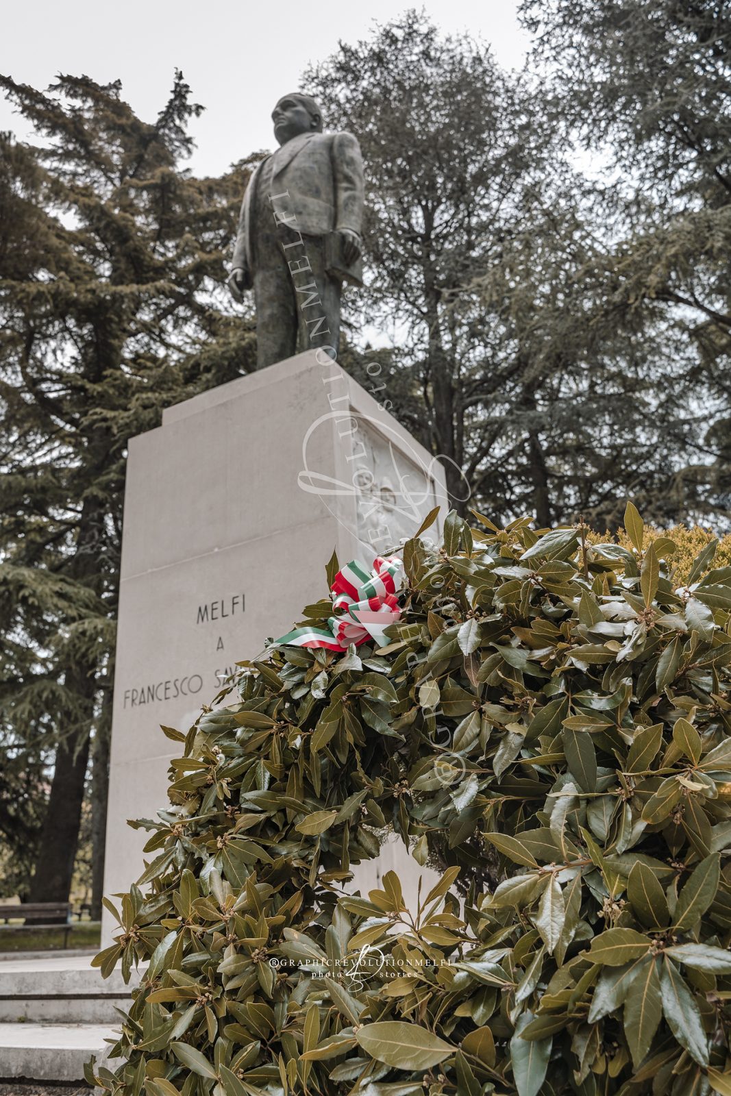 Melfi Festa della Liberazione Manifestazione del 25 Aprile 2022 sindaco giuseppe maglione tricolore basilicata villa comunale francesco saverio nitti