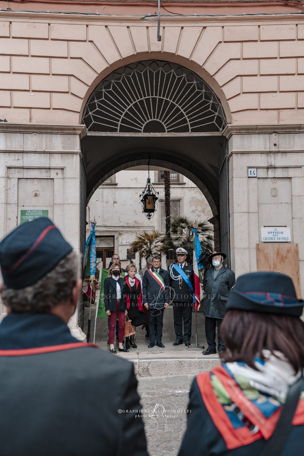 Melfi Festa della Liberazione Manifestazione del 25 Aprile 2022 sindaco giuseppe maglione tricolore basilicata