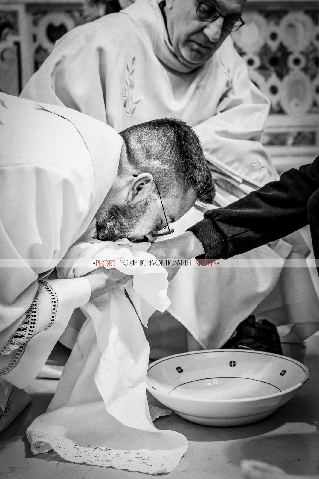 Riti della Pasqua Giovedí Santo Ultima Cena e Lavanda dei Piedi: Barile processione dell'Addolorata Chiesa Madre Don Davide