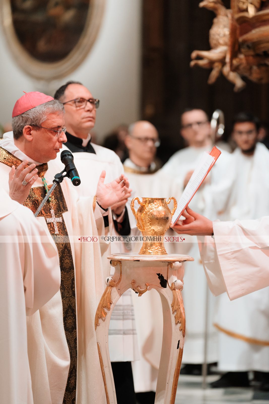 Riti della Pasqua la Messa Crismale del mercoledì santo a Melfi