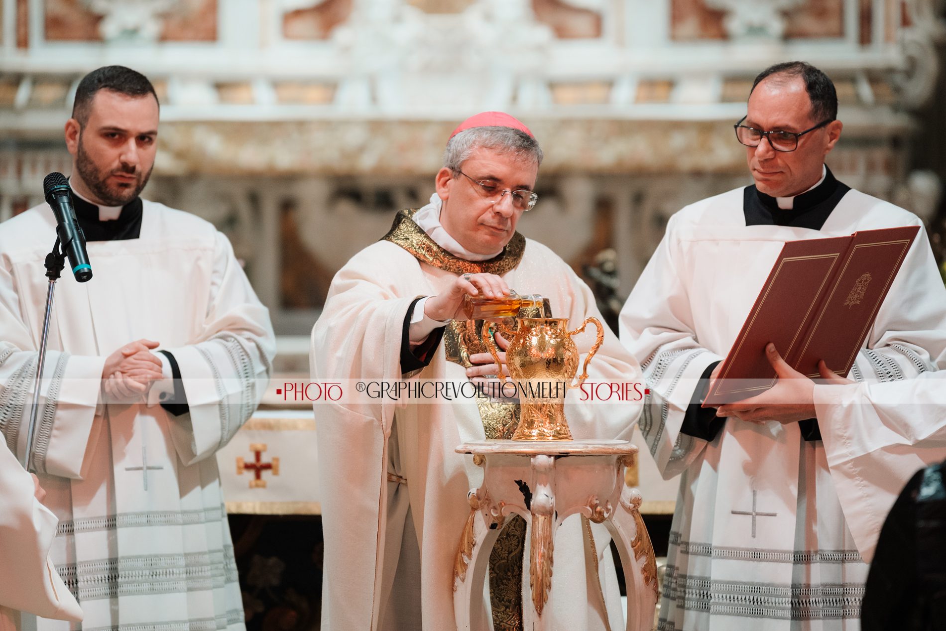 Riti della Pasqua la Messa Crismale del mercoledì santo a Melfi